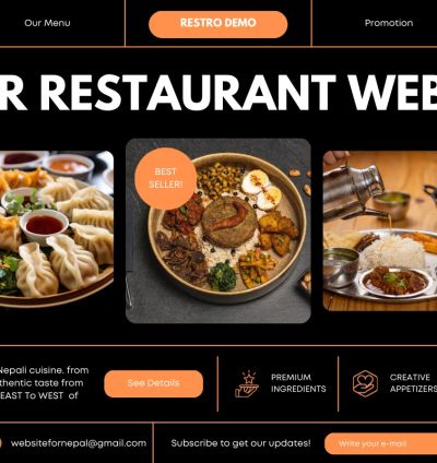 SINGLE RESTRO - Single Restaurant Food Ordering Website & Mobile Application With Backend Admin Panel